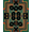 Black Green Orange, Pattern 4, variant on ODIKA 2'x3' Washable Throw Rug Nostalgic Audio Equipment Cream Label Sound System Themed Floor for Hallway, Study Room, Non-Slip Low Profile, Flatwoven