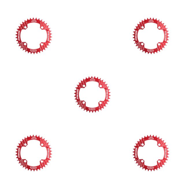 Naiovety Platos redondos estrechos y anchos prácticos, rueda de cadena de ciclismo, piezas de placa de de placa única con pernos de piñón, Type2 NO2 Naiovety CBP440159