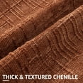 thumbnail image 5 of Rust Chenille Throw Pillow Covers 20x20 Set of 2 Thick Textured Slubby Couch Pillow Covers Farmhouse Accent Modern Neutral Decorative Pillow Cases for Bed Sofa Living Room, 5 of 7