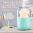thumbnail image 2 of Minihumidificador de aire de escritorio de iones negativos con luz de noche pequeña y garra de gato portátil con USB, pulverizador silencioso de escritorio,, 2 of 5