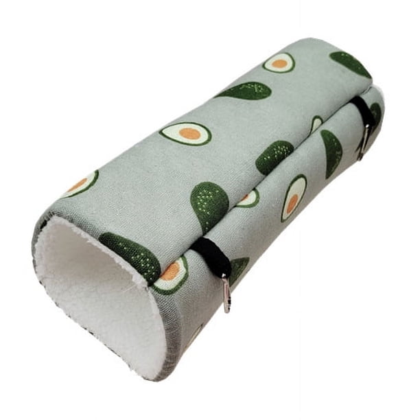Túnel nido de felpa superfino para hámster, pasadizo cálido para mascotas pequeñas, color miel