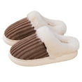 thumbnail image 4 of Womens Fuzzy Slippers Plush Lined Winter Slippers Soft Sole Cozy Indoor Outdoor Warm Shoes Comfortable Design Ideal for Home and Couples, 4 of 7