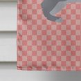 thumbnail image 4 of Carolines Treasures BB7966CHF Giant Chinchilla Rabbit Pink Check Canvas House Flag, 4 of 4