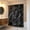 #195Black, variant on Shower Curtain, Stone Pattern Foil Drape, Bathroom Partition Panel, Waterproof Thickened Fabric and Rust-Resistant Metal Grommets for Bathroom Stall, Shower Area, and Rental Apartment.