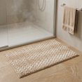 thumbnail image 6 of Unique Bargains Ultra Soft Non Slip Machine Washable Chenille Bath Mat Khaki 24" x 16", 6 of 7