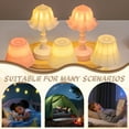 thumbnail image 7 of HIBIBUD Bedside Table Lamp,Battery Operated Candle Table Light,Soft Warm Glow Cute Lamp,White, 7 of 7