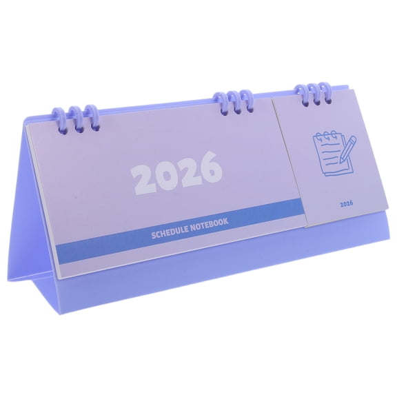 FOMIYES 2026 Portable Desktop Calendar with Weekly Planner and Habit Tracker for Home and Office