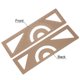 thumbnail image 3 of Regla Geométrica Métrica Unique Bargains 15cm Aluminio Aleación Borde Onda con Triangular Transportador, 3 of 5
