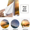 thumbnail image 4 of Peel and Stick Wallpaper Waterproof Summer landscape mountains Sunrise Wall Mural Decor Self Adhesive and Removable 69in x 98in, 4 of 8