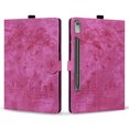 thumbnail image 2 of FJLBDE Case for Lenovo Tab P12/Xiaoxin Pad Pro 12.7 Inch 2025 with Stand, Card Slot, Embossed Cat PU Leather Cover, Rose, 2 of 7