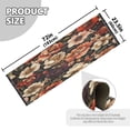 thumbnail image 6 of WOBOGO Colorful Vintage Floral Patterns Bedside long rug delicate and soft modern indoor area decor non slip carpet for bed room corridor entrance balcony, 6 of 8