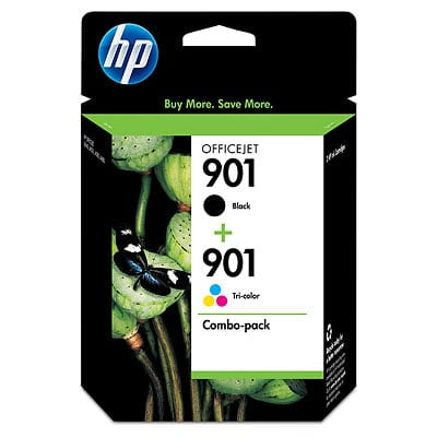 HP 901 2-pack Black/Tri-color Original Ink Cartridges