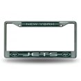 thumbnail image 1 of New York Jets Glitter Chrome License Plate Frame, 1 of 2