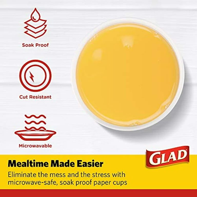 Glad Everyday Disposable Paper Cups with Falling Foliage Design, Heavy  Duty Paper Cups, Drinking Paper Cups for All Beverages and Everyday Use