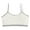 White, variant on REDARER Crop Top Bra Girls Seamless Sports Bra Training Bra Camisole Style Lightweight Seamless,Size 10-13 Years