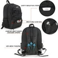 thumbnail image 4 of WOLT Mesh Black Soccer Bag Backpack with Shoe and Ball Compartments for Boys Ball Equipment Bag, 4 of 9