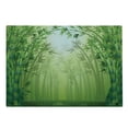 thumbnail image 2 of Bamboo Print Cutting Board, Image of Bamboo Trees in Rain Forest Far Eastern Wildlife Tropical Nature Inspired, Decorative Tempered Glass Cutting and Serving Board, Large Size, Green, by Ambesonne, 2 of 5