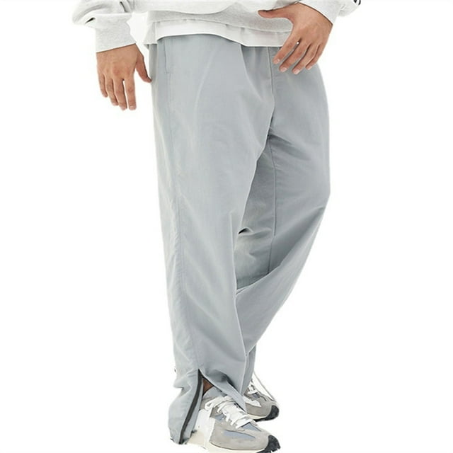 Men's Casual Pants Solid Color Drawstring Overalls Comfortable Work Trousers with Pockets for Sports and Daily Wear