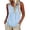 Light Blue, variant on Women Summer Tank Tops Pleated Loose Flowy Sleeveless Shirts Crew Neck Casual Tunic Trendy Blouses