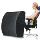 thumbnail image 3 of Cojín de espuma viscoelástica para apoyo de espalda, del dolor de espalda inferior para trabajadores de oficina de asiento  , negro negro Macarena Cojín de apoyo para la espalda, 3 of 8