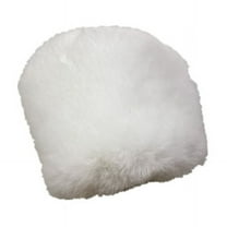 ITSELFER Microphone Cover Furry Pop Filter Condenser Mic Windscreen Isolation Shield Mic Cover for Indoor Outdoor Universal Mics White