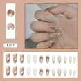 thumbnail image 1 of Heallor-uñas postizas de Ballet francés, manicura de cobertura completa, 24 piezas, corazón de amor, larga, desmontable, 1 of 5