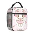 thumbnail image 2 of Linda bolsa de almuerzo reutilizable aislada lonchera portátil bolsa de almuerzo para el trabajo picnic al aire libre mujeres hombres, 2 of 3