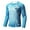 Blue, variant on Men's Long Sleeve Rashguard Swim Shirt UPF 50+ Sun Protection Outdoor Sport Running T-Shirts Blue S