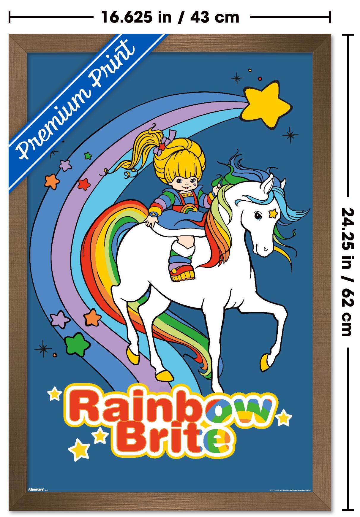 Rainbow Brite - Rainbow Bright & Starlite Wall Poster with Push