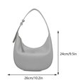 thumbnail image 2 of Bolso Hombro PU para Mujer Bolso para Axilas Bolso Cruzado Con (gris), 2 of 3