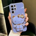 thumbnail image 1 of Para Samsung S 23 Ultra S 22 S 21 Popular entre las chicas Hello Cute Kitty 3D Cat espejo de maquillaje móvil TPU funda para teléfono, 1 of 4