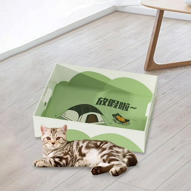 Disposable Cat Cat Litter Tray Pet Bedpan Travel Foldable Paper Kitty Litter S Walmart