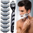 thumbnail image 3 of 3 Layer Male's Shaving Razors Blades Lubricating Strip Comfortable Fit Shave for Men, 3 of 5