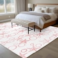 thumbnail image 4 of Pink Coastal Area Rugs 8'x10', Washable Small Throw Rugs for Living Room Patio, Starfish Nautical Ocean Sea Wooden Indoor Outdoor Rug Non-Slip Low Pile Carpet Runner Reversible Floor Mats, 4 of 8