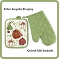 thumbnail image 4 of Serafina Home Farmhouse Fall Decor Kitchen Towels and Pot Holder Set: Colorful Wine Red Green Burnt Orange and White Pumpkins 5 Piece Set, 4 of 5