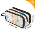 thumbnail image 4 of FORMRS Pencil Case with 3 Compartments Zipper Pouch, Elementary School Level and up, Pink Abstract Pattern, 4 of 8