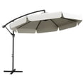 thumbnail image 1 of Outsunny 11FT Offset Hanging Patio Umbrella for Backyard, Cream White, 1 of 10
