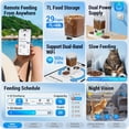 thumbnail image 2 of 7L Automatic Cat Dog Feeder, 5G WiFi Smart Pet Food Dispenser with APP Remote Control, Alexa Voice Control & Slow Feeding Mode, 29 Cups Large Capacity Auto Pet Feeder with Timed Feeding Schedule, Det, 2 of 9