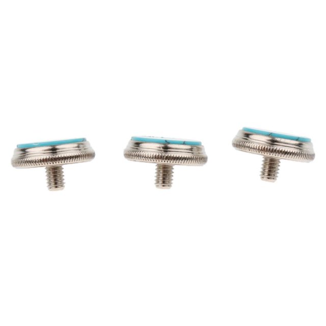 Wweixi 1/2/3/5 3 Pcs Boutons de Réparation de Trompette Kit de Réparation d'Instrument de Musique 3 Pcs Bleu turquoise 1 Pce