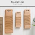 thumbnail image 3 of Yeacher Available Wood Washboard Washing board with Rectangle Handle Hand Percussion Hand Wash Board for Home Laundry Clothes Practical Durable Material Thickened Washboard, 3 of 7