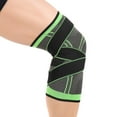 thumbnail image 4 of Knee Sleeve, Knee Pads Compression Fit Support -for Joint Pain and Arthritis Relief, Improved Circulation Compression - Wear Anywhere - Single (Green, S), 4 of 11