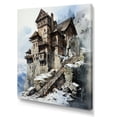 thumbnail image 2 of Designart "Winter Charm of a Medieval Castle III" Architecture Canvas Wall Art - Traditional White Castles Entryway Wall Art, 2 of 6
