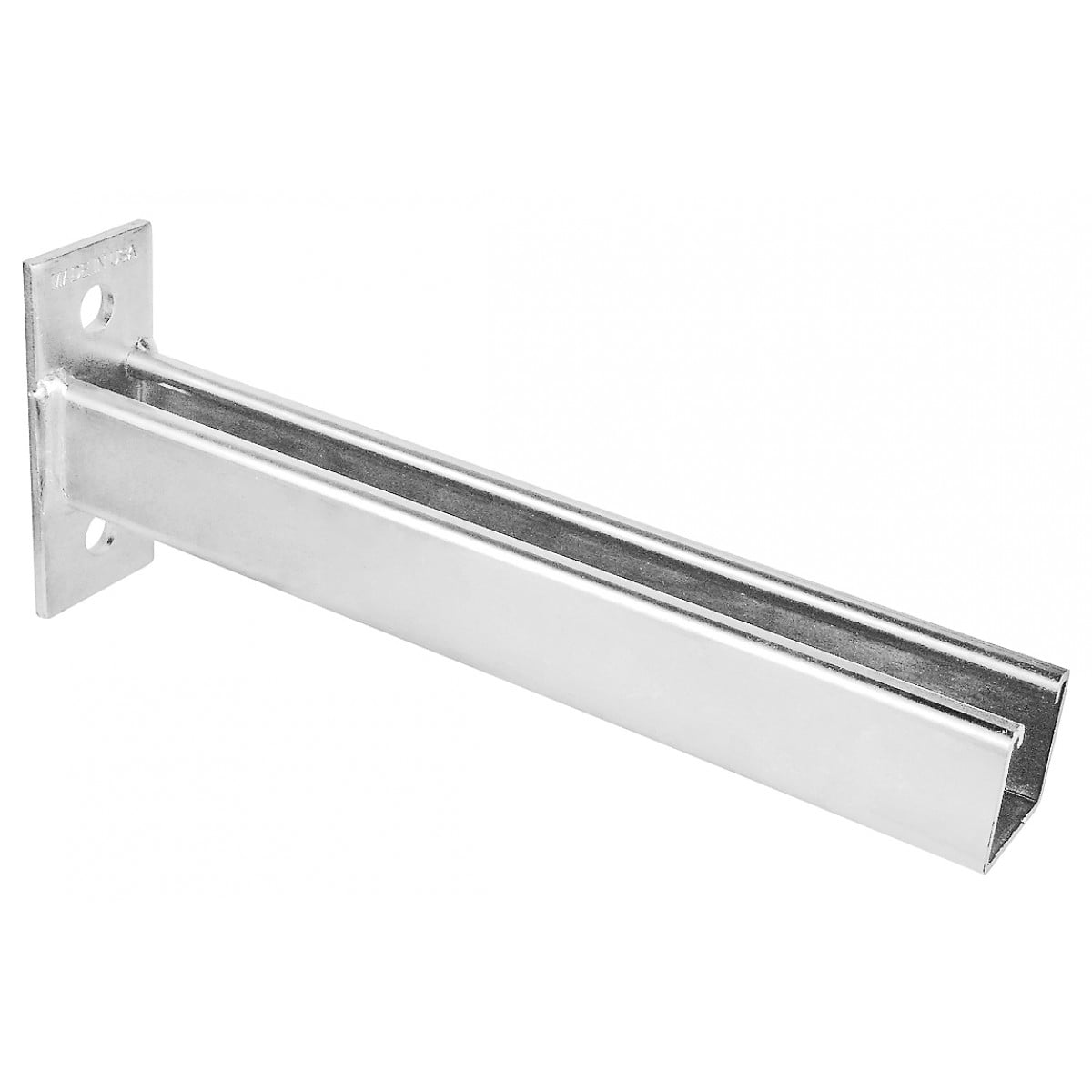 1 Pc, Zinc Plated Steel Wall Bracket Channel For 15/8 In. Strut, 2