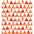 thumbnail image 3 of Abstract Duvet Cover Set, Triangle Geometric Forms in Watercolors Style Paintbrush Effects Art Picture, Decorative 3 Piece Bedding Set with 2 Pillow Shams, Calking Size, Orange Scarlet, by Ambesonne, 3 of 3