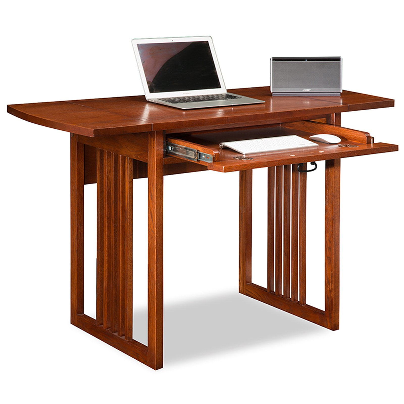 Leick Home Mission Oak Drop Leaf Computer/Writing Desk