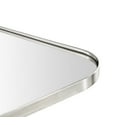 thumbnail image 4 of TEHOME Bertlinde Contemporary and Farmhouse 26 x 36" Brushed Nickel Metal Framed Asymmetrical Mirror Irregular Mirror, 4 of 9
