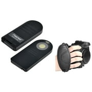 Insten For Nikon D3000 D40 D40x D50 ML-L3 Remote Control+Heavy Duty Hand Grip Strap