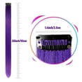 thumbnail image 5 of 22 inch Colored Purple Hair Extensions Clip in Kid's Party Highlights, Purple Accessories Hairpiece Straight for Girls Women (10 Pcs Purple), 5 of 6