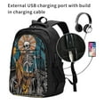 thumbnail image 2 of Daiia Coffee-Drinking Skull Pattern USB Charging Backpack for Men and Women, Anti-Theft Backpack,Travel Backpack,School Backpack,College Backpack,Laptop Backpack, 2 of 7