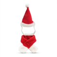 thumbnail image 1 of Gorro de Papá Noel con bufanda para perros y gatos de Mimigo, conjunto de ropa navideña para mascotas con gorro y bufanda de Papá Noel para gatos, cachorros y perros, gorro navideño rojo., 1 of 4
